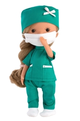 Llorens 52610 MISS MINIS HEALTH NURSE - bábika s celovinylovým telom - 26 cm