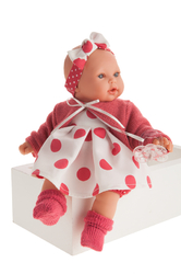 Antonio Juan 1117 KIKA - realistic doll with sounds and soft fabric body - 27 cm