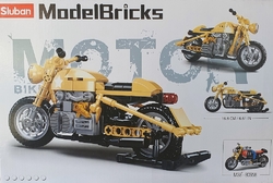 Americký vojenský motocykl - Sluban M38-B0959 - Model Bricks