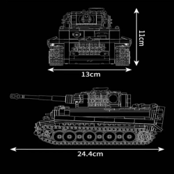 Německý těžký tank Tiger I R/C Mould King 20014 - Military