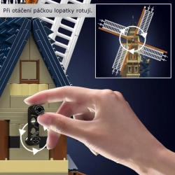 Středověký větrný mlýn Mould King 10060 - Creatice Idea