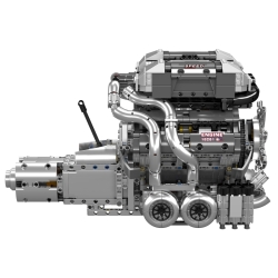Benzinový 4válcový motor BUG W16 s převodovkou Mould King 10201 - MKing Engine