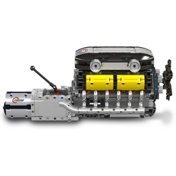 Automobilový 16válcový motor BUG W16 s převodovkou Mould King 10202 - MKing Engine
