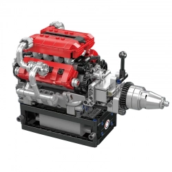Automobilový 8válcový motor FE V12 Mould King 10204 - MKing Engine