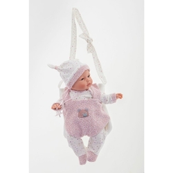 Antonio Juan 14156 BIMBA - Winking baby doll with sounds and soft fabric body - 37 cm