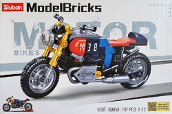 Závodní motorka Café racer - Sluban M38-B0958 - Model Bricks