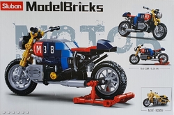 Závodní motorka Café racer - Sluban M38-B0958 - Model Bricks