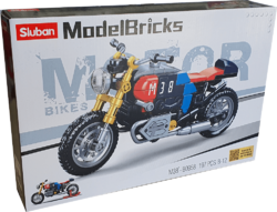 Závodní motorka Café racer - Sluban M38-B0958 - Model Bricks