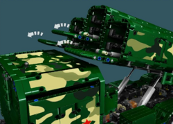Mobilní raketové odpalovací zažízení CJ-10 Mould King 20008 - Military