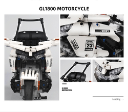 Cestovní motocykl GL 1800 Gold Wing Mould King 23001 - Models