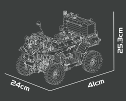 Hasičské záchranné vozidlo ATV Mould King 23003 - Models