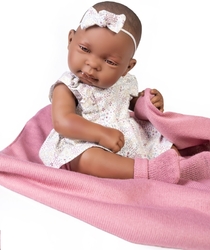 Antonio Juan 50288 MULATA - realistic baby doll with all-vinyl body - 42 cm