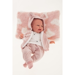 Antonio Juan 70150 CLARA- realistic baby doll with sounds and soft fabric body - 34 cm