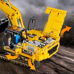 Bulldozer R/C Mould King model 13122S - Technique - kopie