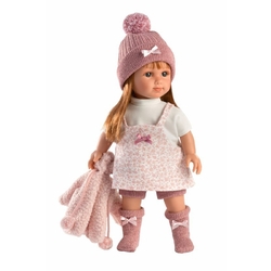 Llorens 53539 NICOLE - realistic doll with soft fabric body - 35 cm