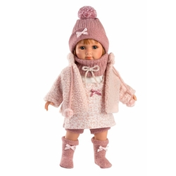 Llorens 53539 NICOLE - realistische Puppe mit weichem Stoffkörper - 35 cm