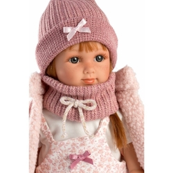 Llorens 53539 NICOLE - realistic doll with soft fabric body - 35 cm