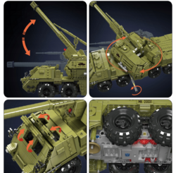 Self-propelled Howitzer DANA R/C Mold King 20031 - Military