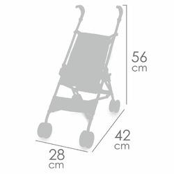 DeCuevas 90051 Folding stroller for dolls golf GALA 2023 - 56 cm