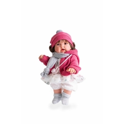 Antonio Juan 12033A PETIT HAIR - realistic doll with sounds and soft textile body - 27 cm