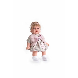 Antonio Juan 12135 PETIT HAIR - realistic doll with sounds and soft textile body - 27 cm