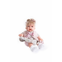 Antonio Juan 12135 PETIT HAIR - realistic doll with sounds and soft textile body - 27 cm