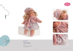 Antonio Juan 1340 DATO - realistic doll with sounds and soft material body - 30 cm