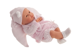 Antonio Juan 14049 BIMBA - winking baby doll with sounds and soft fabric body - 37 cm