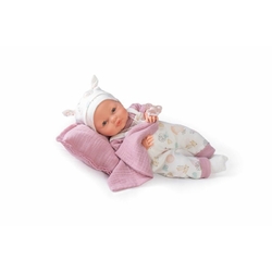 Antonio Juan 14257 BIMBA - mrkací panenka miminko se zvuky a měkkým látkovým tělem - 37 cm