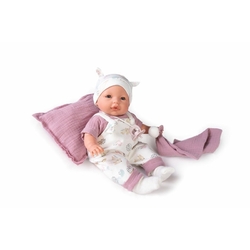 Antonio Juan 14257 BIMBA - Winking baby doll with sounds and soft fabric body - 37 cm