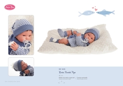 Antonio Juan 5035 PIPO - realistic baby doll with full vinyl body - 42 cm