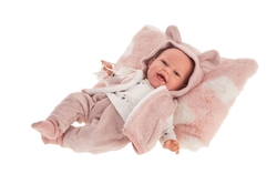 Antonio Juan 70150 CLARA- realistische Babypuppe mit Geräuschen und weichem Stoffkörper - 34 cm