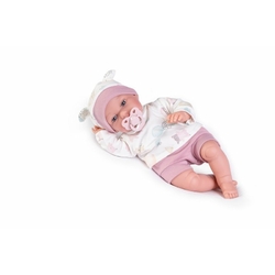 Antonio Juan 70251 TONETA - realistische Babypuppe mit Geräuschen und weichem Stoffkörper - 34 cm