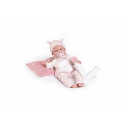 Antonio Juan 70252 CLARA - realistische Babypuppe mit Geräuschen und weichem Stoffkörper - 34 cm