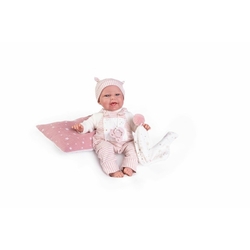 Antonio Juan 70252 CLARA - realistische Babypuppe mit Geräuschen und weichem Stoffkörper - 34 cm