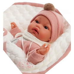 Antonio Juan 7049 TONETA - realistic baby doll with sounds and soft textile body - 34 cm