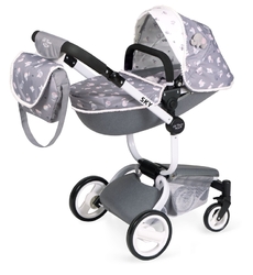 DeCuevas 81435 Modern 3-in-1 Doll Sports Stroller with Bag SKY 2020 - 80cm