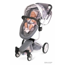 DeCuevas 81435 Modern 3-in-1 Doll Sports Stroller with Bag SKY 2020 - 80cm