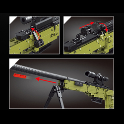 Scharfschützengewehr AWM Mould King -14010 - Military