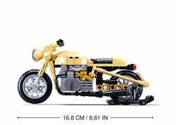 Americký vojenský motocykl - Sluban M38-B0959 - Model Bricks