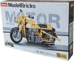 Americký vojenský motocykl - Sluban M38-B0959 - Model Bricks