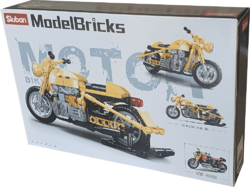 Americký vojenský motocykl - Sluban M38-B0959 - Model Bricks