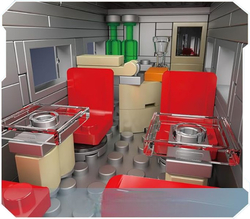 Dieselová lokomotiva EMD F7 s vagonem Mould King 12018 - World Railway
