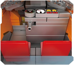 Dieselová lokomotiva EMD F7 s vagonem Mould King 12018 - World Railway