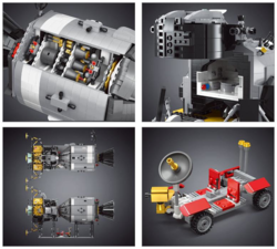 Vesmírný modul Apollo 11 Mould King 21006 - MK Space