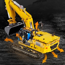 Bulldozer R/C Mould King model 13122S - Technique - kopie