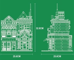 Francúzska reštaurácia - Dvojdom Mould King 16023 - Novatown