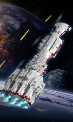 Vesmírna loď útočný krížnik Republiky Mould King 21005 - MK Stars - kopie