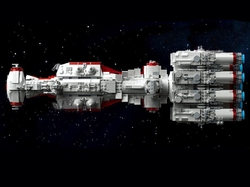 Spaceship Republic Attack Cruiser Mould King 21005 - MK Stars - kopie