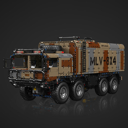 Mobilní R/C raketové odpalovací zažízení MLV-8x4 Mould King 20044 - Military - kopie